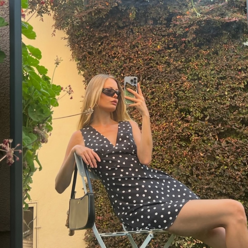 Ciao Lucia Manolo Polka Dot Mini Dress - Picture 2 of 9